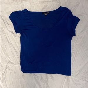 Royal Blue cropped t-shirt